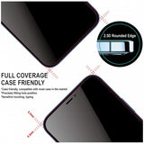 Privacy Screen Protector Tempered Glass Curved Anti-Spy Anti-Peep 3D Edge - ZDG28