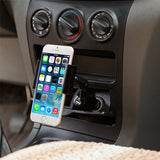 Car Mount Holder for DC Lighter Socket - 2A Charger USB Port - Fonus M50