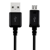 3ft Micro USB Cable Charger Cord - TPE - Black - Fonus B79 253-2
