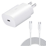 25W Fast Home Charger PD Type-C 10ft USB-C Cable Quick Power Adapter - ZDA78