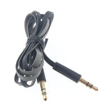 3.5mm Audio Cable Aux-in Car Stereo Speaker Cord - Flat - Black - Fonus L72