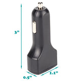36W 4.8A 3-Port USB Car Charger - Smart Detect - Fonus K62