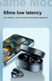 Wireless Ear-Clip TWS Earphones Bluetooth Earbuds Bone Conduction Headphones True Stereo Charging Case Hands-free Mic - ZDZ30