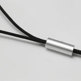 Hi-fi Sound Headphones 3.5mm Earphones -Metal Earbuds - Wood Trim - Silver - Fonus F98