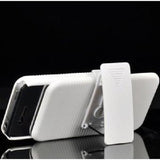 Case Holster Combo Swivel Belt Clip - Dropproof - Kickstand - White - Fonus S69