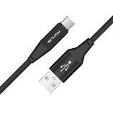 6ft USB-C Cable Charger Cord - Braided - Black - Fonus R08
