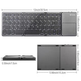 Wireless Keyboard Touchpad Folding Rechargeable - L66