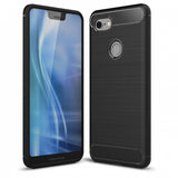 Ultra Slim Carbon Fiber Case Cover - Shockproof - Black - Fonus L26