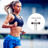 Neckband Sports Wireless Earphones Waterproof - Black - J85