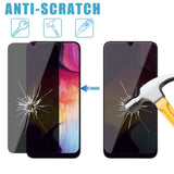 Samsung Galaxy A50 A30 A20 - Privacy Screen Protector - Tempered Glass - 3D Full Cover