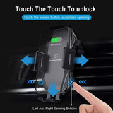 Car Wireless Charger Mount Dashboard Air Vent Holder Fast Charge Auto Sensor Dock - ZDA75