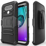 Hybrid Case Rugged Holster Swivel Belt Clip - DropProof - Defender - Black - Selna C86