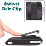 Case Rugged Holster Swivel Belt Clip - LCASE69 - Black - Fonus C14