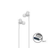 AKG TYPE-C Earphones Authentic Headphones USB-C Earbuds EO-IC100 w Mic - White