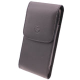 Leather Case Belt Clip Holster - Vertical Cover - LCASE64 - Black - Fonus D84