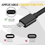 6ft Micro USB Cable Charger Cord - TPE - Black - Selna K20 276-2