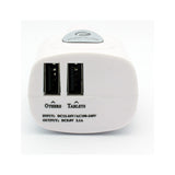 2-in-1 Car Home Wall Charger 2-Port USB - Folding Prongs - Fonus M82