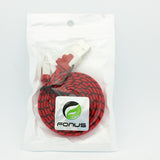 3ft Micro USB Cable Charger Cord - Flat - Braided - Red - Fonus J38