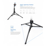 Tripod Selfie Stick Wireless Monopod Remote Shutter Built-in Self-Portrait - ZDRS1
