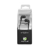 Earphones 3.5mm Headphones Wired Earbuds - In-Ear - Black - Fonus K01