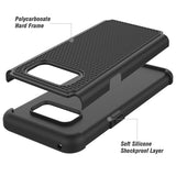 Hybrid Case Dual Layer Armor Defender Cover - Shockproof - Black - Selna L16