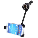 Car Mount for Lighter DC Charger - Dual USB Port and Extra Socket - Fonus J15