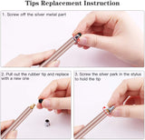 Pink Stylus Touch Screen Pen Fiber Tip Aluminum Lightweight - ZDZ52