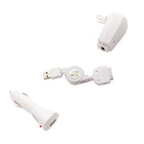 3-in-1 Home Car Charger USB Cable Retractable