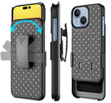 Case Belt Clip Holster Swivel Cover Kickstand Armor - ZDY03