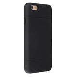Hybrid Case Dual Layer Armor Bumper Cover - ID Card Slot - Black - Selna N10