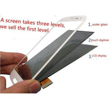 Outer Front Glass Lens Replacement with Bezel Frame for iPhone 6S - Black - L50