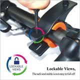 Bicycle Handlebar Mount with FlashLight Holder - Heavy Duty - Fonus B26