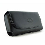 Leather Case Belt Clip Holster Cover - LCASE56 - Black - D07