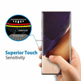 3 Pack Screen Protector Tempered Glass (Fingerprint Unlock) 3D Curved Edge Full Cover HD Clear - ZD3E92