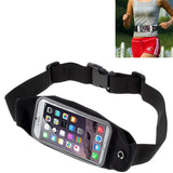 Waist Bag Sports Running Cover - Touch Screen Window - M - Reflective - Black - Fonus M55