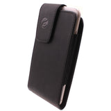 Leather Case Belt Clip Swivel Holster - Vertical Cover - LCASE31 - Black - Fonus M02 49-1