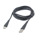 6ft USB-C Cable Charger Cord - TPE - Black - Fonus K90