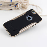 Hybrid Case Dual Layer Armor Bumper Cover - Dropproof - Gold - Selna N16