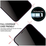 Belt Clip Case and 3 Pack Privacy Screen Protector Swivel Holster Tempered Glass Kickstand Cover Anti-Spy Anti-Peep - ZDC26+3G56