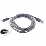 6ft USB-C Cable Charger Cord - Mesh Braided - Gray - Fonus K32