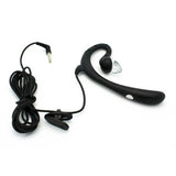 Behind The Ear Headphones Single Earphone with Microphone - Black - Fonus K57