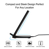 Wireless Charger 10W Fast Stand Detachable 2-Coils Charging Pad - ZDZ40