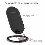 Wireless Charger 15W Fast Stand Detachable 2-Coils Charging Pad - ZDX65