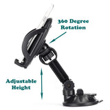 Car Mount Phone Holder for Dash and Windshield - Fonus D50