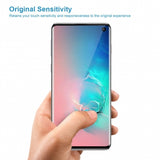 Samsung Galaxy S10 Plus - Tempered Glass Screen Protector - Full Cover Curved - Fingerprint Unlock