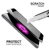 iPhone 6S/7/8 - Tempered Glass Screen Protector - HD Clear - 5D Curved - Full Cover - Black