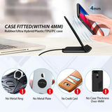 Wireless Charger 10W Fast Stand Detachable 2-Coils Charging Pad - ZDZ40