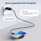 15W Wireless Charger Fast Charging Pad Slim Quick Charge - ZDWH1