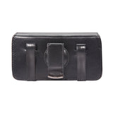 Leather Case Belt Clip Swivel Holster Cover - LCASE18 - Black - Fonus C90