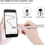 Stylus Touch Screen Pen Fiber Tip Aluminum Lightweight Silver Color - ZDZ51